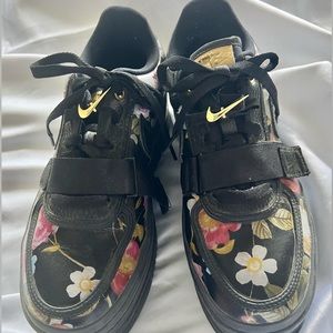 Nike Vandal Black Leather Platform Sneakers Size 10